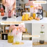 FastRack Swing Top Glass Bottles |16 oz – Pack of 8 | Clear, Flip Top Glass Bottles for Home Brewing, Carbonated Drinks, Kombucha, Fermentation, Water | Food Grade – ECO Friendly - Image 7