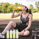 Zubebe Reusable Clear Water Bottles Bulk with Stainless Steel Leak Proof Lids Acrylic Sports Bottles with Nylon Carrying Strap for Party Gift Water Milk Smoothie Juice Beverage - Image 4