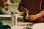 STANLEY Vitalize Shaker Bottle 20 oz | Leakproof Insulated Stainless Steel Shaker Cup | Base Storage and Twist On Fast Flow Lid | Protein Shakes and Pre Workout Powder | BPA-Free | Black - Image 6