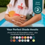 Pandaloo® Glass Cups With Lids and Straws -20 Fl Oz- Perfect Size Iced Coffee Cup - Smoothie Cup With Bamboo Lid and On the go Lid - Glass Tumbler With Straw (1 Count (Pack of 1), Lilac Rhapsody) - Image 7