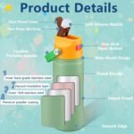 2 PACK 18 OZ Water Bottle for Kids, Stainless Steel Double Insulated Sports Water Bottle, Leak Proof Straw Cup for School, Gifts and Travel, BPA Free (Light Pink, Purple) - Image 3