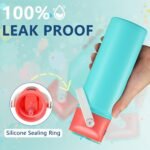 2 PACK 18 OZ Water Bottle for Kids, Stainless Steel Double Insulated Sports Water Bottle, Leak Proof Straw Cup for School, Gifts and Travel, BPA Free (Light Pink, Purple) - Image 6