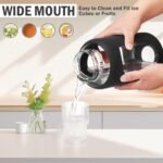 BLUEGO 84oz Glass Water Bottles with Sturdy Stainless Steel Handle, Large Water Bottle with Straw Sip & Chug Lid, 2.5L Water Jug Silicone Sleeve with Time, Daily Travel Sports, Black - Image 6