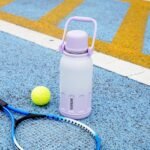 BJPKPK Vacuum Insulated Thermal Water Bottle with Handle and Lid 40oz Stainless Steel Water Bottles for Cold and Hot Beverages,Blue Haze - Image 6