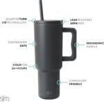 Simple Modern 40 oz Trek Tumbler with Handle and Straw Lid | Cup Holder Friendly Insulated Stainless Steel Travel Mug | Graphite - Image 3
