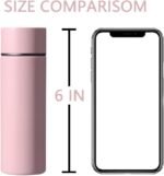 5 oz Mini Thermos Cute Water Bottle - Insulated Stainless Steel Bottle - Keeps Cold for 12 hours, Hot for 6 hours - Pink - Image 4
