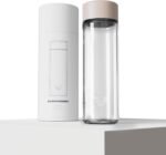 EVER VESSEL Glass Water Bottle 20oz - Non-insulated | Borosilicate Glass | Dishwasher Safe | No Plastic Touches Contents | A pure drinking experience - Desert Beige - Image 3