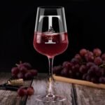 Personalized Monogram Wine Glass Gifts for Women - Customized A-Z Wine Glass with Gift Box & Greeting Card, Unique Christmas Valentines Birthday Gifts for Her, Mom, Wife, Sister, Daughter, Friend (T) - Image 3
