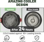 1 gallon water jug, 128 oz Large Insulated Stainless Steel Sports Water Jug, Large Triple Wall Vacuum Insulation Water Bottle-Keeps Cold up to 48 Hrs-Sweat Proof, for Gym, Hiking & Camping - Image 4