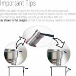 ameiin 23oz Borosilicate Glass Water Bottle with Bamboo Lid and Neoprene Sleeve - Glass Sports Water Bottle for Drinking - Image 4