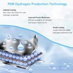 Hydrogen Water Bottle Generator - 10,000PPB/10ppm Portable Hydrogen Plastic 210ML Water Bottle Adaptor Advanced SPE/PEM Technology & 7 led Colors - Image 4