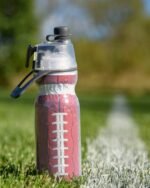 O2COOL Mist 'N Sip Misting Water Bottle No Leak Pull Top Spout Sports Water Bottle 20 oz (Football) - Image 7