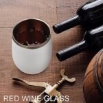 EXYLANOR Personalized Wine Tumblers with Photo Text Logo Name Customized Stainless Steel Insulated Coffee Mugs for Hot & Cold Drinks Gift for Men Women 12 OZ, 1 PC, Blank White - Image 7