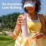 ENCOOL Insulated Water Bottle with Straw Stainless Steel Water Bottle, Leak-Proof, BPA-Free, Double Wall Vacuum Keeps Cold for 24 Hours for Sports, Travel, School (32 oz, Cotton Candy) - Image 6