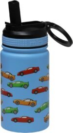MIRA 12 oz Small Insulated Water Bottle for Cold Drinks | Leak-Proof Stainless Steel with Straw Lid for Travel, Hiking, Gym - Racecar - Image 3