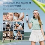 Hydrogen Water Bottle, 2025 Upgraded SPE/PEM Technology-3 Minutes Hydrogen Rich, Portable Athletic Performance, Hydration System for Home, Office, Fitness Travel, Sports, Drinking (Silver) - Image 5