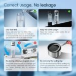 Hydrogen Water Bottle, 2025 Upgraded SPE/PEM Technology-3 Minutes Hydrogen Rich, Portable Athletic Performance, Hydration System for Home, Office, Fitness Travel, Sports, Drinking (Silver) - Image 6