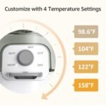 GROWNSY Instant Baby Bottle Warmer, Precise 4 Temperatures Control | Night Light, Midnight Feeding | Warm Water Dispenser for Formula in Seconds | 72H Smart Thermostat, Easy Keep Warm - Image 4