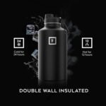 IRON °FLASK Camping & Hiking Hydration Flask with Spout, Wide Mouth Insulated Stainless Steel Sports Water Bottle - 64 oz Sky - Image 5