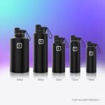 IRON °FLASK Camping & Hiking Hydration Flask with Spout, Wide Mouth Insulated Stainless Steel Sports Water Bottle - 64 oz Sky - Image 6