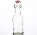 SureSave Beer Bottles with Easy Swing Cap | 16 Oz Clear Glass Bottle Set with Airtight Lid for Kombucha, Carbonated Drinks, Brewing, and Fermenting (6 Pack) - Image 3