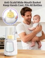 Fast Bottle Warmer Multifunctional Milk Warmer with Time, Smart Temperature Control, 24H Warming, Memory Settings Dk-Grey - Image 3