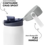 Simple Modern Mesa Sport Water Bottle with Covered Chug Lid | 24oz Cup Holder Friendly Insulated Stainless Steel Bottle for Gym, Sports and Travel | Polar Bear - Image 3