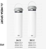 Simple Modern Mesa Sport Water Bottle with Covered Chug Lid | 24oz Cup Holder Friendly Insulated Stainless Steel Bottle for Gym, Sports and Travel | Polar Bear - Image 8