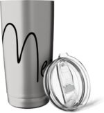 Mercedes Custom Girls Personalized First Name - Mercedes Stainless Steel Insulated Tumbler - Image 5