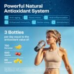 ENERGILZ Hydrogen Water Bottle | Large 16.2 oz (480 ml) Hydrogen Water Bottle Generator 3000ppb | Hydrogenator Machine | SPE/PEM Hydrogenated Ionizer Generator (Black w/Gray) - Image 4