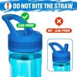 OLDLEY 20 kids Water Bottle with Straw,Tritan BPA-Free,Leak-Proof Design for Travel, Home, School,(Blue) - Image 5
