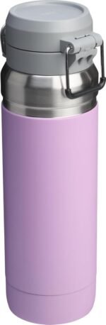 Stanley Quick Flip GO Water Bottle 36 oz | Push Button Lid | Leakproof and Packable for Travel and Sports | Insulated Stainless Steel | BPA-Free | Lilac - Image 4