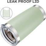 Orebigo 20 oz Tumbler with Lid Stainless Steel Insulated Tumblers Bulk Double Wall Vacuum Cups Powder Coated Travel Mug Keep Drinks Cold and Hot, Sagebrush Green, 12 Pack - Image 5