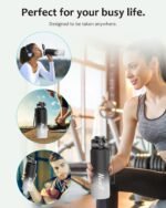 Pluralla One Touch Sport Water Bottle (Pack of 1) with Carry Handle, Leak Proof, Flip Top Lid, BPA Free, Tritan Material Water Bottle, Ideal Gift for Travel, Gym and Outdoor Fitness | 22 oz, 34 oz - Image 6