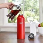 Healthy Human Stainless Steel Water Bottle | Double Walled Vacuum Insulated Water Thermos for Adults | Eco-Friendly Travel Bottles with Leak Proof Lid (Red Hot, 40 oz / 1183 ML) - Image 3