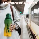 Reebok Premium Plastic Sports Water Bottle, BPA Free | Ideal for Camping, Sports, Gym and Outdoor Activities (64 oz, Green/Yellow) - Image 5