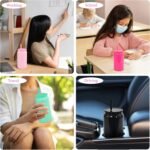 Icesip 16oz Stainless Steel Tumbler, 6 Pack Double Wall Insulated Mason Jar, Sublimation Beer Can with Lids and Straws, Iced Coffee Cups for Water Cola Coffee Soda Tea - Image 4