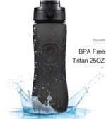 Edmyre 25OZ Motivational Water Bottle with Time Marker, BPA Free Leakproof Tritan Water Jug, 0.2 Gallon Water Bottles - Image 3