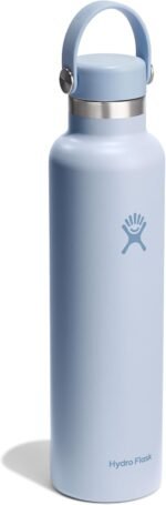 Hydro Flask Water Bottle - Insulated Stainless Steel - Non Spill, Leakproof in 24 Oz Surf Blue - Image 3