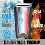 Onebttl Personalized Pickleball Gifts, Pickleball Accessories, Initial Birthday Gifts, Insulated 20oz Stainless Steel Travel Tumbler with Straw and Lid (Initial M) - Image 5