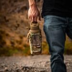 Iron Infidel Battle Bottle - 32 Oz Insulated Water Bottle with Straw Lid & Chug Cap, Stainless Steel Metal Tactical Flask With Rugged, Removable Sleeve for Keys & Phone or Wallet (OCP Camo 1 Liter) - Image 5