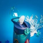 Zak Designs Disney Princess Water Bottle for Travel and At Home, 19 oz Vacuum Insulated Stainless Steel with Locking Spout Cover, Built-In Carrying Loop, Leak-Proof Design (Disney Princess) - Image 4