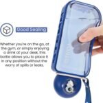 Nagpew 4 Pack Flat Water Bottle, 16 Oz Cute Slim Water Bottles with Leak-proof Lid, Stickers, BPA-Free Plastic Screw Top Flask for Children, Travel, Fitness, Rabbit, Space Pattern - Image 4