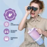 Ello Oasis 14oz Stainless Steel Toddler Tumbler with Handle & Retracting Straw, 100% Leakproof, Double-Wall Vacuum Insulated, Kids Water Bottle for School, BPA Free, Dishwasher Safe, Purple Swirl - Image 4