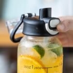 wangsdjy 35oz Glass Water Bottle with Straw & Handle, BPA-Free Leakproof Glass Water Bottles with Stainless Steel Tea Strainer & Protective Sleeve for Travel, Gym, Home, Office (1PCS) - Image 7