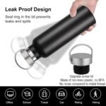 Neihepal 20 oz Insulated Water Bottles Bulk 2 Pack,Stainless Steel Double Wall Sport Bottle with Lid of Handle,Metal Reusable Thermoses Flask for School,Cyclists,Hikers,Gift (Mix,Set of 2) - Image 4
