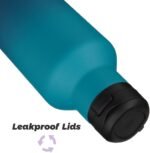 Insulated Water Bottle with Straw,25 OZ Double Wall Vacuum Stainless Steel Water Flask with 2 Lids,Indigo Black - Image 5