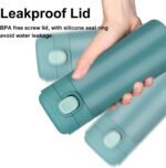 YINJAM Travel Mug Reusable Coffee Cup Insulated Water Bottle Thermal Mug Stainless Steel Leakproof Flask Tumbler for Hot Cold Drinks (Blue, 15 Oz) - Image 4