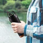 hisptgo 26oz Water Bottle Ceramic Coated Multi-Use Tumbler - 3-in-1 Drinking Modes, Thermal Insulation, Silicone Strap, Portable Travel Mug (black) - Image 7