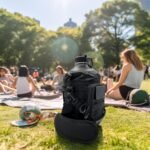 LUNCHALOT 1 Gallon Water Bottle - 128 Oz Insulated Stainless Steel Metal Water Bottle with Holder - Carrying Bag - Spout Handle - Straw Lids - Keep Cold & Hot - Black Tactical Flask - Image 7